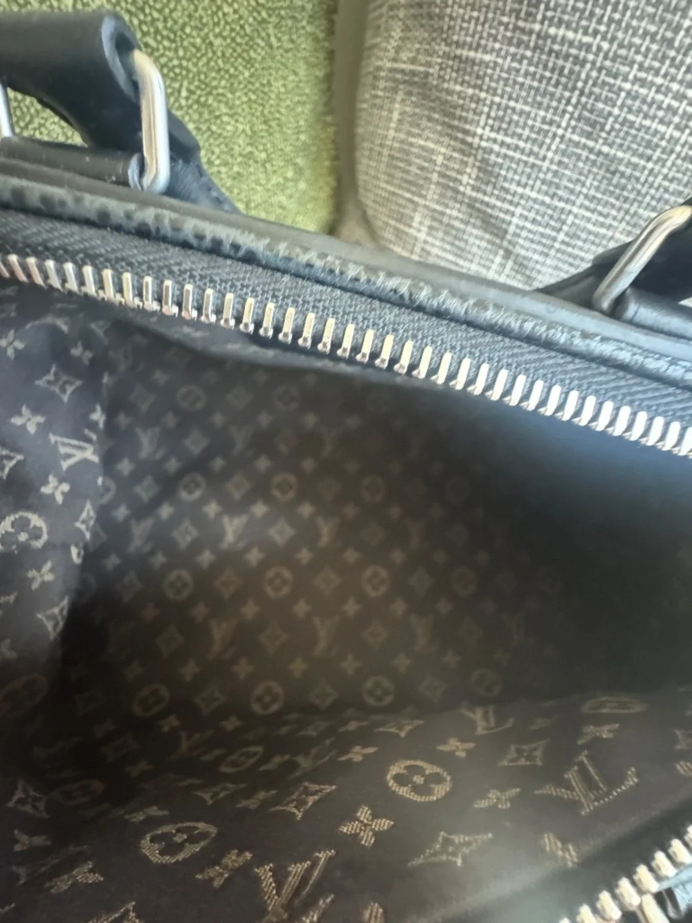 Pixel Lambskin LV Biker PM Black
